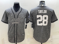 Men's Indianapolis Colts Jonathan Taylor #28 Gray Game Jerseys Joint Edition