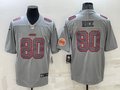Men's San Francisco 49ers Jerry Rice #80 Gray Atmosphere Game Jerseys