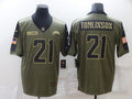 Men's Los Angeles Chargers LaDainian Tomlinson #21 Brown Game Jerseys