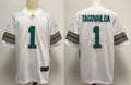 Men's Miami Dolphins Tua Tagovailoa #1 White Alternate Game Jerseys
