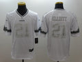 Men's Dallas Cowboys Ezekiel Elliott #21 White Game Team Jerseys
