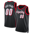 Men's Portland Trail Blazers Black 2021/22 Swingman Custom Jerseys - City Edition
