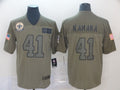 Men's New Orleans Saints Alvin Kamara #41 Brown Game Jerseys