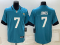 Men's Jacksonville Jaguars Zay Jones #7 Teal Game Jerseys