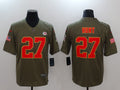 Men's Kansas City Chiefs Karim Hunt #27 Brown Game Jerseys