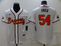 Men's Atlanta Braves Max Fried #54 White Replica Game Jerseys