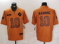 Men's New York Giants Eli Manning #10 Brown 2023 Salute To Service Limited Jerseys