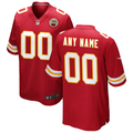 Custom1 Kansas City Chiefs Red Game Jerseys
