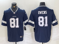 Men's Dallas Cowboys Terrell Owens #81 Navy Game Jerseys