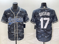 Men's Los Angeles Dodgers Shohei Ohtani #17 Grey Camouflage Player Jerseys Joint Edition