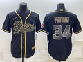 Men's Chicago Bears Walter Payton #34 Black Game Jerseys Joint Edition