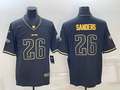 Men's Philadelphia Eagles Miles Sanders #26 Black Game Player Jerseys