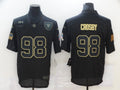 Men's Las Vegas Raiders Maxx Crosby Black 2020 Salute To Service Limited Jerseys
