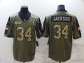 Men's Las Vegas Raiders Bo Jackson #34 Brown Alternate Game Jerseys