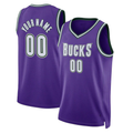 Men's Milwaukee Bucks Purple 2022/23 Custom Swingman Jerseys - Classic Edition