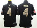 Men's Green Bay Packers Brett Favre #4 Black Game Jerseys