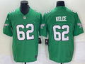 Men's Philadelphia Eagles Jason Kelce #62 Kelly Green Game Jerseys