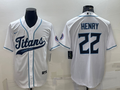Men's Tennessee Titans Derrick Henry #22 White Player Jerseys