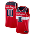 Men's Washington Wizards Red 2021/22 Diamond Swingman Custom Jerseys - Icon Edition