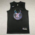 Men's Milwaukee Bucks Giannis Antetokounmpo #34 NBA Black Swingman Jerseys