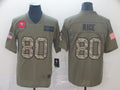 Men's San Francisco 49ers Jerry Rice #80 Brown Alternate Game Jerseys