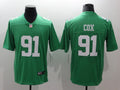 Men's Philadelphia Eagles Fletcher Cox #91 Green Game Jerseys