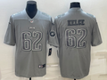Men's Philadelphia Eagles Jason Kelce #62 Gray Atmosphere Fashion Game Jerseys