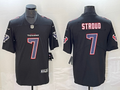 Men's Houston Texans C.J. Stroud #7 Black Fashion Game Jerseys