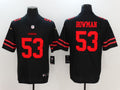 Men's San Francisco 49ers Navoro Bowman #53 Black Game Jerseys