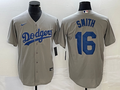 Men's Los Angeles Dodgers Will Smith #16 Gray Replica Player Jerseys