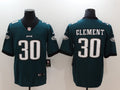 Men's Philadelphia Eagles Corey Clement #30 Midnight Green Game Jerseys