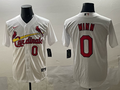 Men's St. Louis Cardinals Masyn Winn #0 White Home Replica Player Jersey