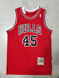 Men's Chicago Bulls Michael Jordan #45 NBA Red Mitchell&Ness Swingman Jerseys