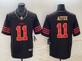 Men's San Francisco 49ers Brandon Aiyuk #11 Black Player Jerseys