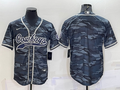 Men's Dallas Cowboys Grey Camouflage Blank Jerseys