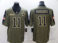 Men's Dallas Cowboys Micah Parsons #11 Brown Game Jerseys