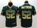 Men's Green Bay Packers Clay Matthews #52 Green Game Jerseys