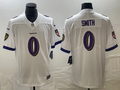 Men's Baltimore Ravens Roquan Smith #0 White Team Game Jerseys