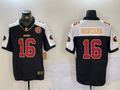 Men's San Francisco 49ers Joe Montana #16 Black Retired Team Player Game Jerseys