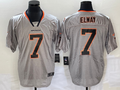 Men's Denver Broncos John Elway #7 Gray Game Jerseys
