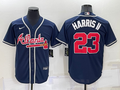 Men's Atlanta Braves Michael Harris II #23 Navy Replica Baseball Jerseys