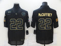 Men's Carolina Panthers #22 Christian McCaffrey Black Game Player Jerseys