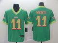 Men's Philadelphia Eagles Carson Wentz #11 Green Game Jerseys City Edition